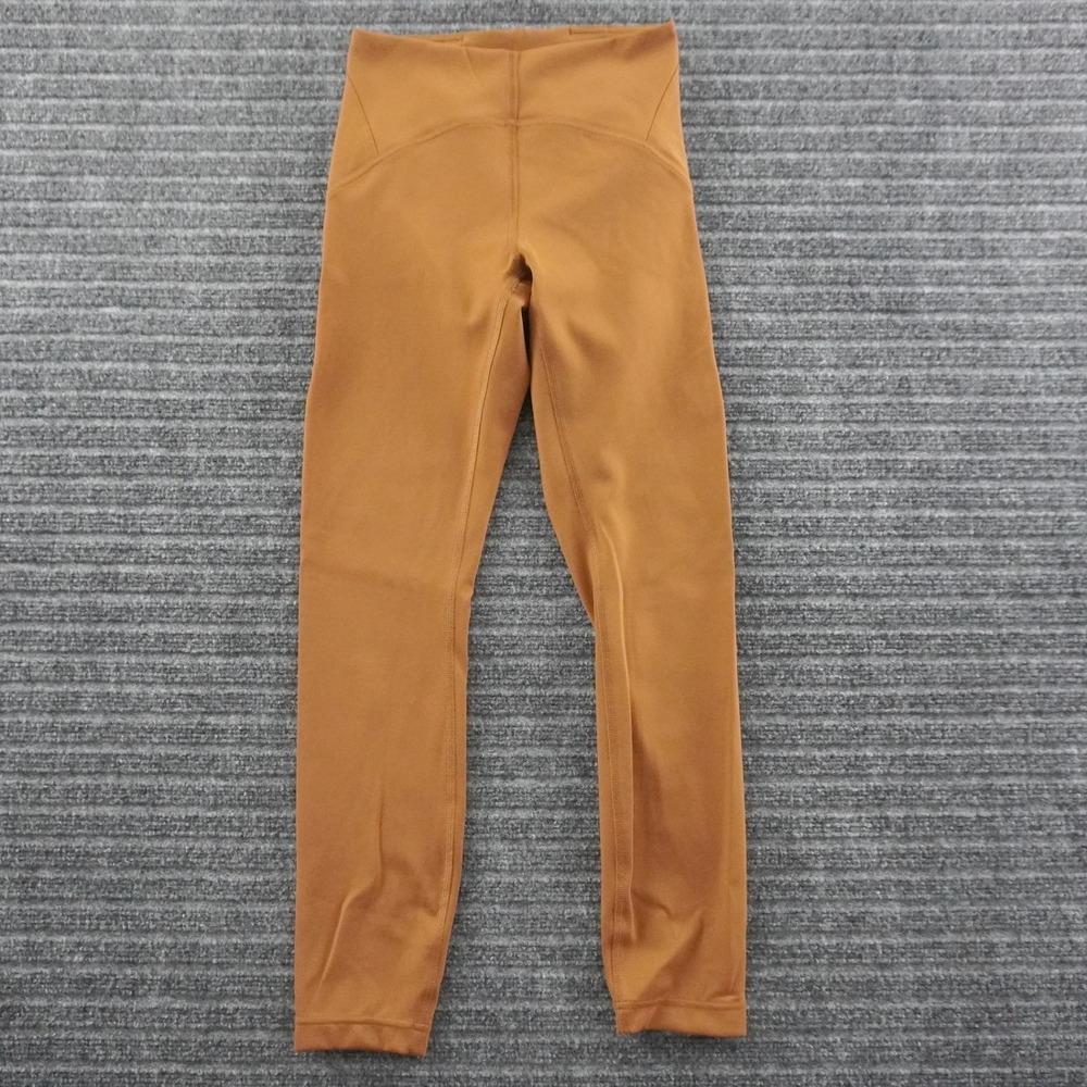 Lululemon Leggings Womens 4 Brown High Rise Athletic Activewear Yoga